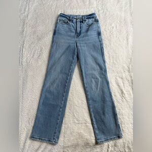 Good American Light Blue Straight Leg Jeans Women’s 0/25